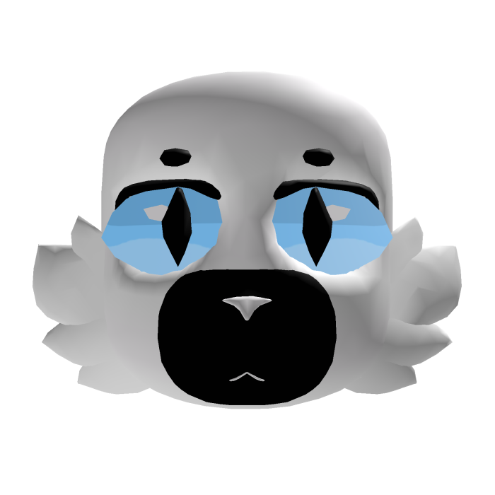 White and Black Cat Head