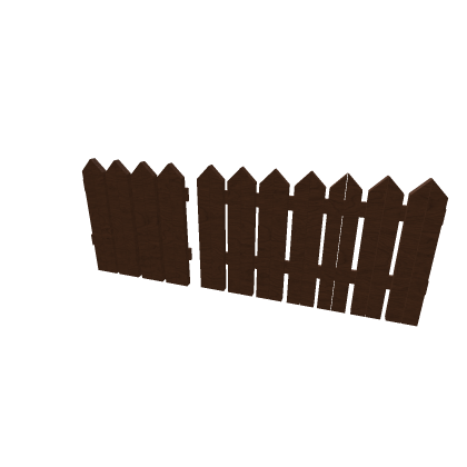 Realistic wooden fence