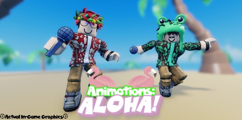 Animations: 🌴🦩 Aloha! 🦩🌴