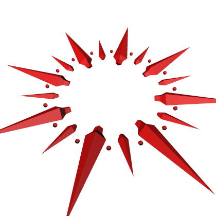 Crimson Spike Burst Collar