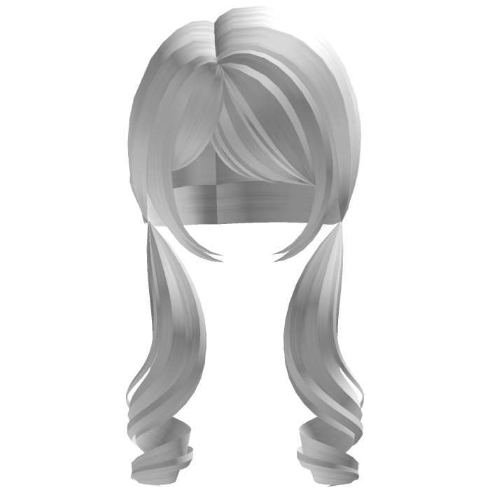 kawaii pigtails in white