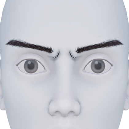 Angry Male Brown Eyebrown