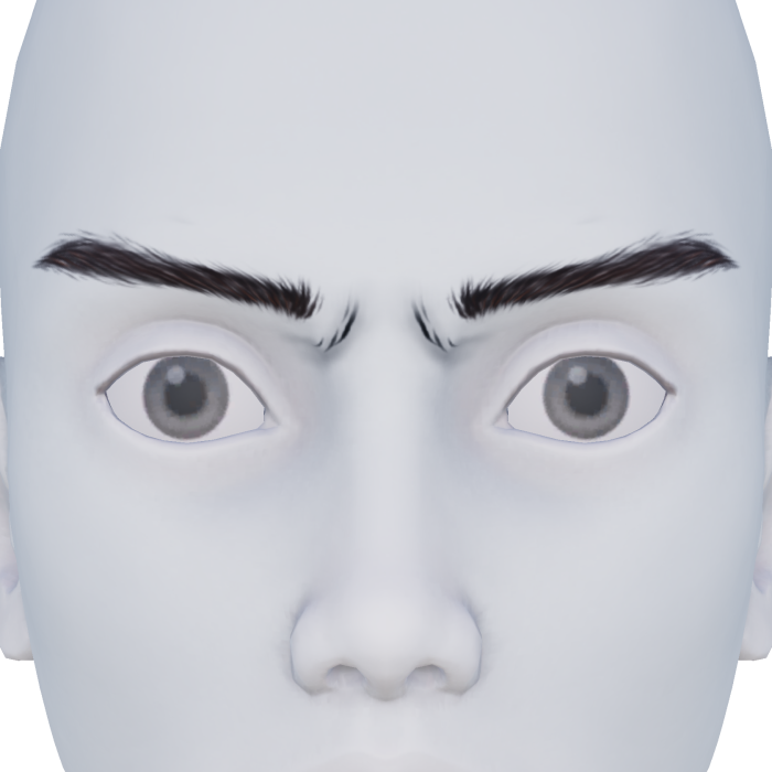 Angry Male Brown Eyebrown