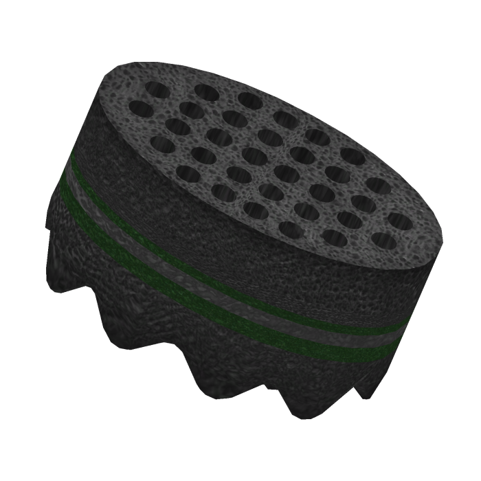 Green Barber Hair Sponge Brush