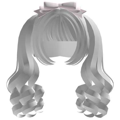 Cabelo cacheado Kawaii Cutecore com laço