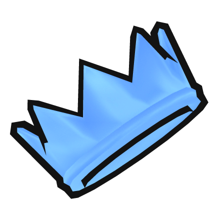 cartoony crown blue