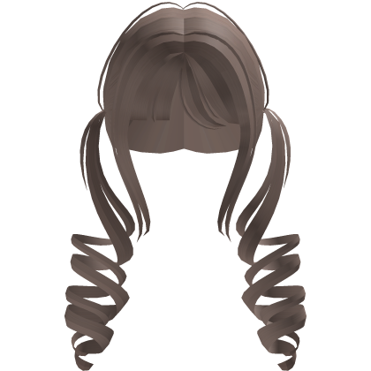 Light Brown Kawaii Neat Curled Twintails Roblox item