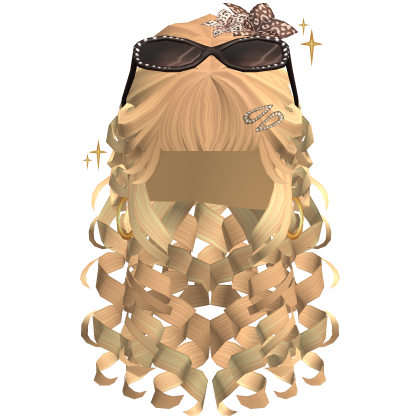 Blonde Y2K Layered Curly Pigtails Hair