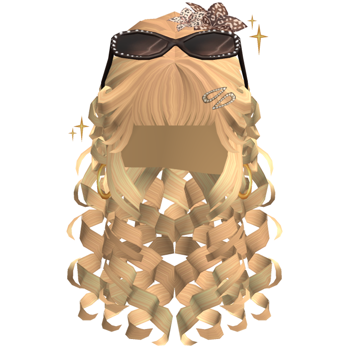 Blonde Y2K Layered Curly Pigtails Hair