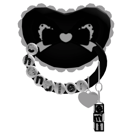 ๑˚ chandler black bow paci
