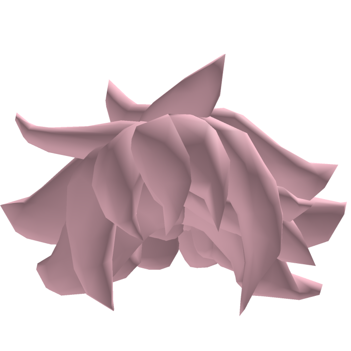 pastel fox pink messy hair