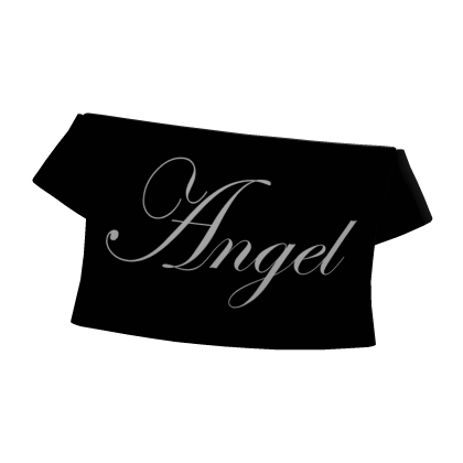 black off shoulder angel shirt