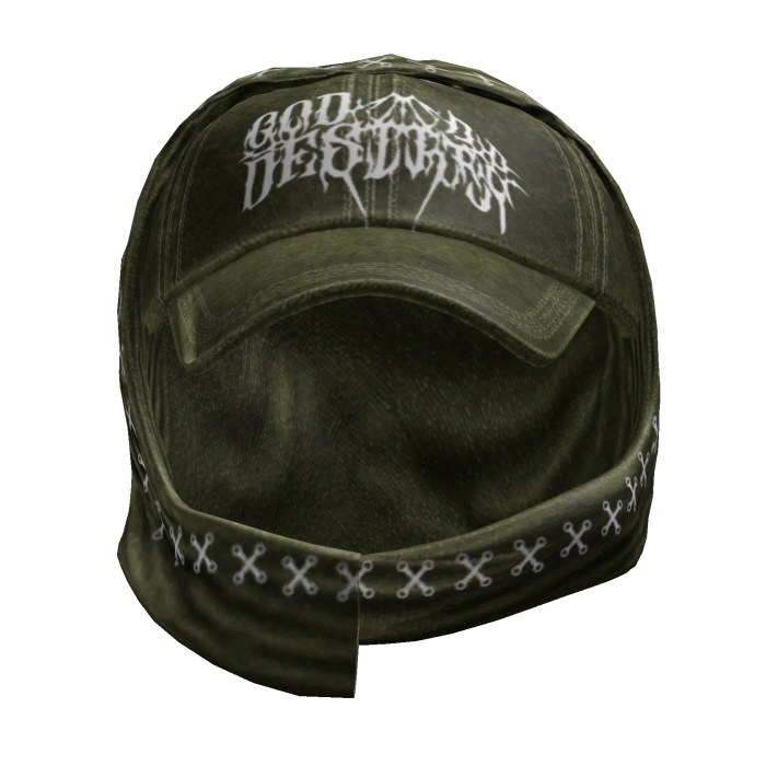 Y2K Hooded Baseball Cap (Green)