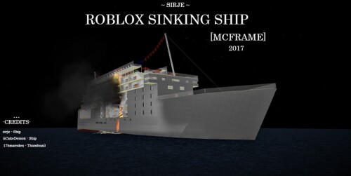 Roblox Sinking ship ( Color Update )