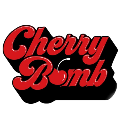 TB PNG CHERRY BOMB Bold Red Y2K Black Shadowing Roblox decal