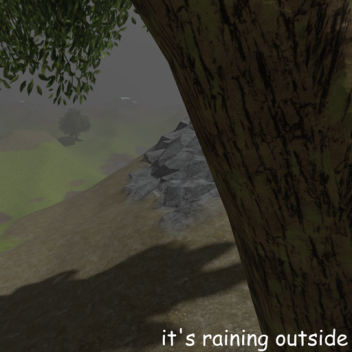 it's raining outside