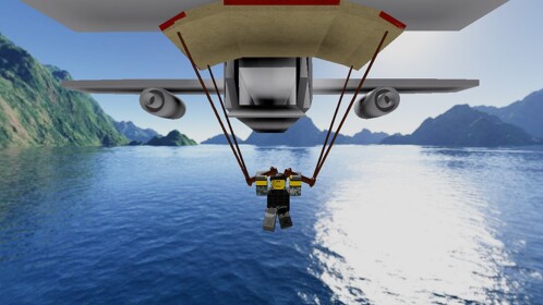 Parchute Of Plane