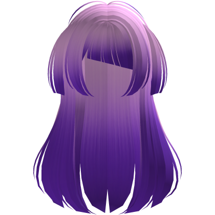 Purple Long Doll Hair with Mini Pigtails