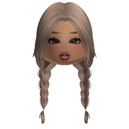 Double Braids w/ Makeup (Milktea) | Roblox Item - Rolimon's