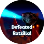 Defeated Ratzilla! Roblox badge thumbnail
