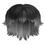 Short Anime Messy Hair White Fade