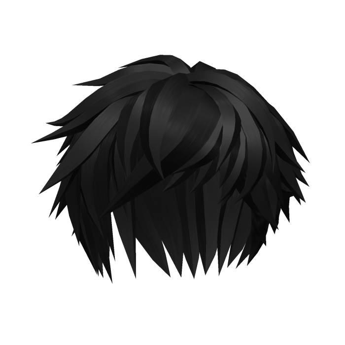 Black Messy Gothic Emo Hair