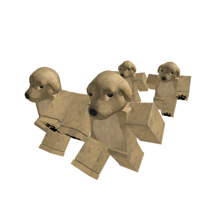 Ejercito de perros mirando fijamente - Roblox