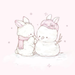 bunny & her fawn