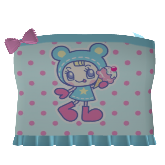 blue mezzo cutecore kawaii tank top