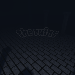 the ruins.