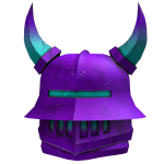 Purple Blue Knight Helmet