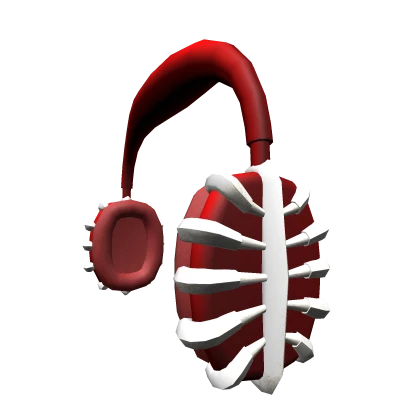 Red Skeleton Bones Headphones Roblox item thumbnail