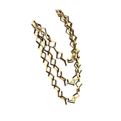 Waist 3 Chains Emo Punk | Left Hip | Bronze thumbnail