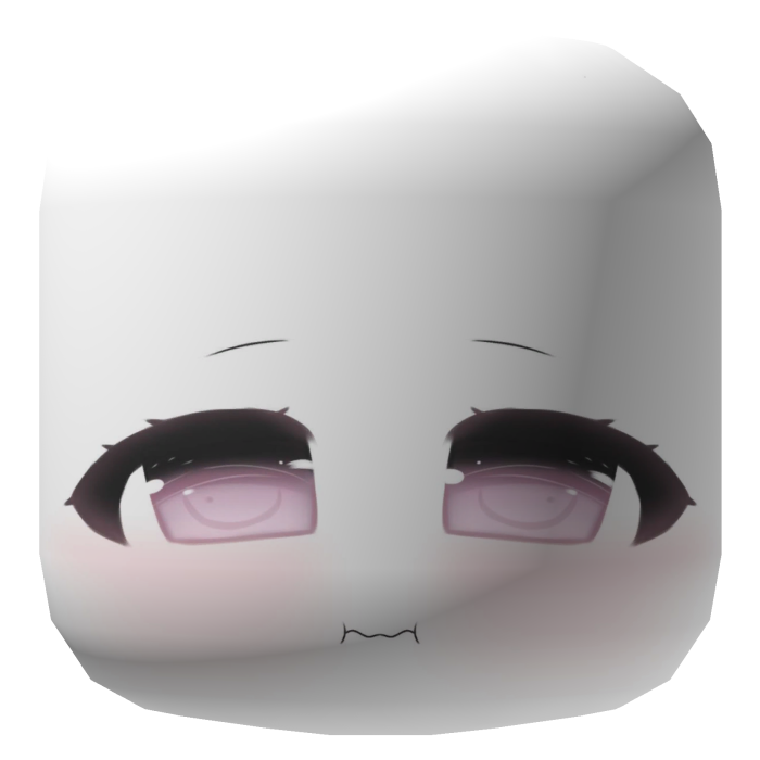 ♡ : Kawaii Minimalist Chibi Pouty Face
