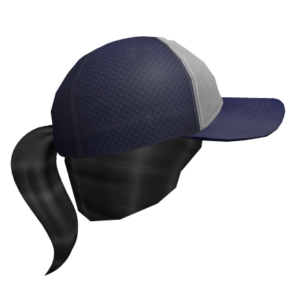 Ponytail w Trucker Cap Blue Roblox item