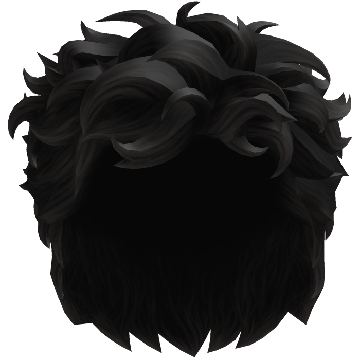 Black Messy Fluffy Hair