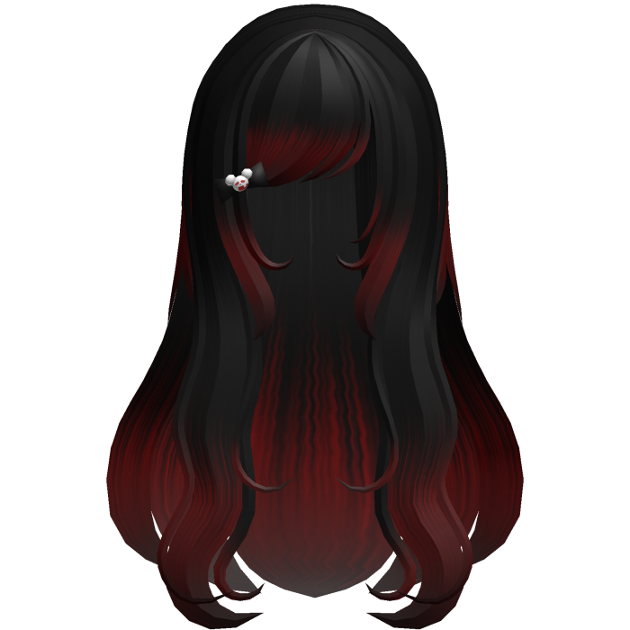 black purple long wispy vkei hair