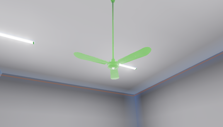 Wobbly ceiling fans room (For make videos) screenshot 1
