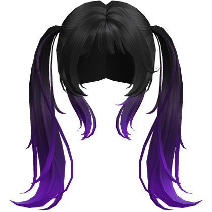 Halloween Black Purple Cutesy Pigtails Roblox item