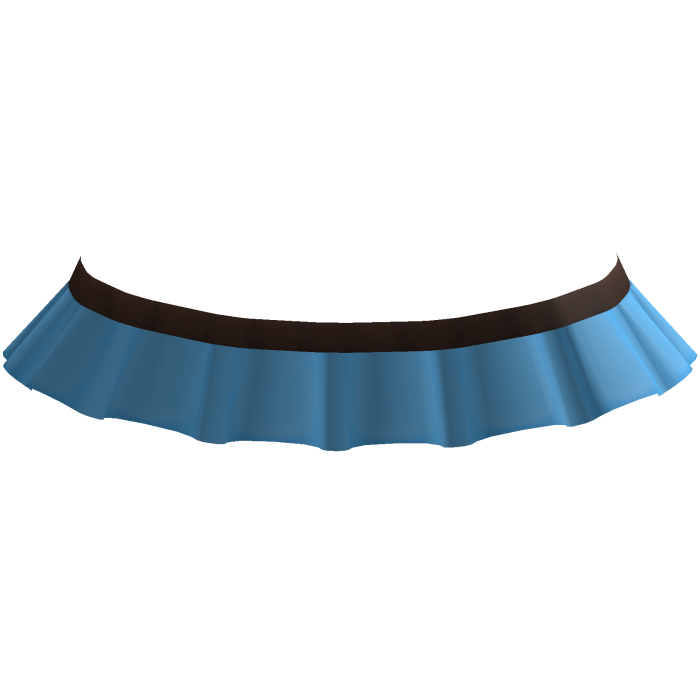 Blue Blue Ruffle Skirt Gumball