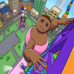 LOVELY PEACHES CLIMBS THE TALL TOWER💜🗼 icon