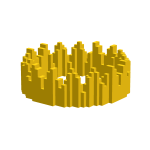 Golden 8-Bit Crown