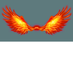 Flaming winged warriors