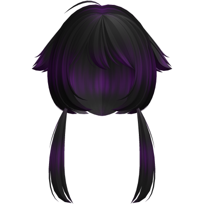 purple skunk dyed alternative jellyfish vkei hair Roblox item