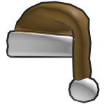 Pyrite "gold" Santa Hat