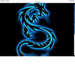 Blue shadow dragons