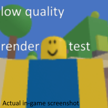 low quality render test