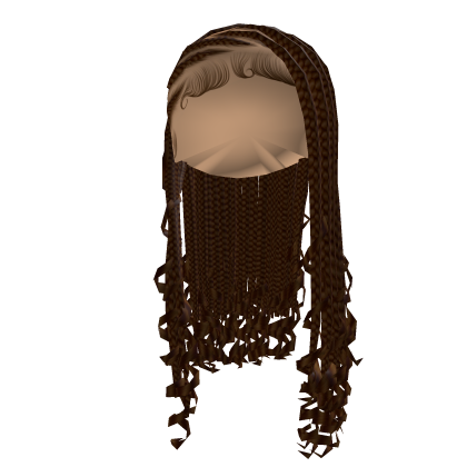 Fulani Lemonade Braids W/ Curls [Chocolate Brown] Roblox item