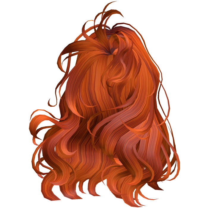 Curly Blowout Ginger Orange