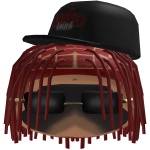 Red Dreads With Glasses / Cap